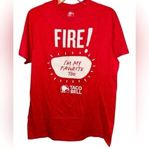 🌶️ NWOT! Taco Bell Unisex Favorite Fire Sauce Tshirt